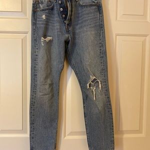 Levi’s high waisted straight leg